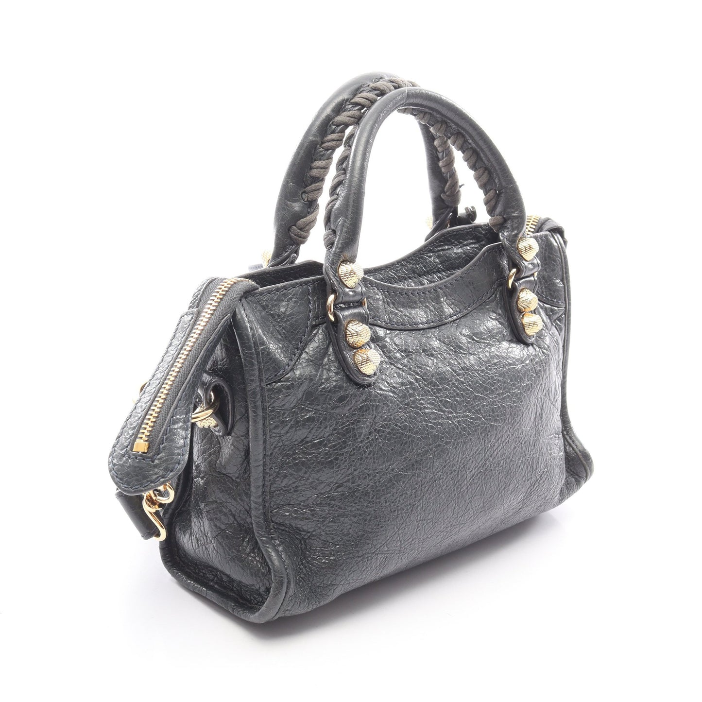 クラシック ミニシティ ハンドバッグ レザー グレー 2WAY バレンシアガ バッグ BALENCIAGA