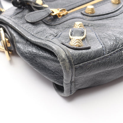 クラシック ミニシティ ハンドバッグ レザー グレー 2WAY バレンシアガ バッグ BALENCIAGA