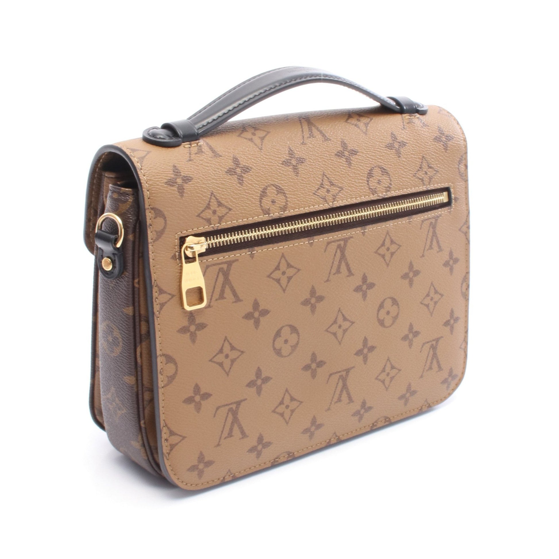 ポシェット メティス MM モノグラムリバース ハンドバッグ PVC レザー ブラウン ブラック 2WAY ルイヴィトン バッグ LOUIS VUITTON