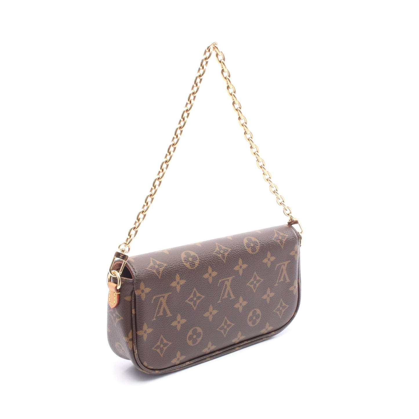 ウォレット オン チェーン アイビー チェーンハンドバッグ PVC ブラウン 2WAY ルイヴィトン バッグ LOUIS VUITTON