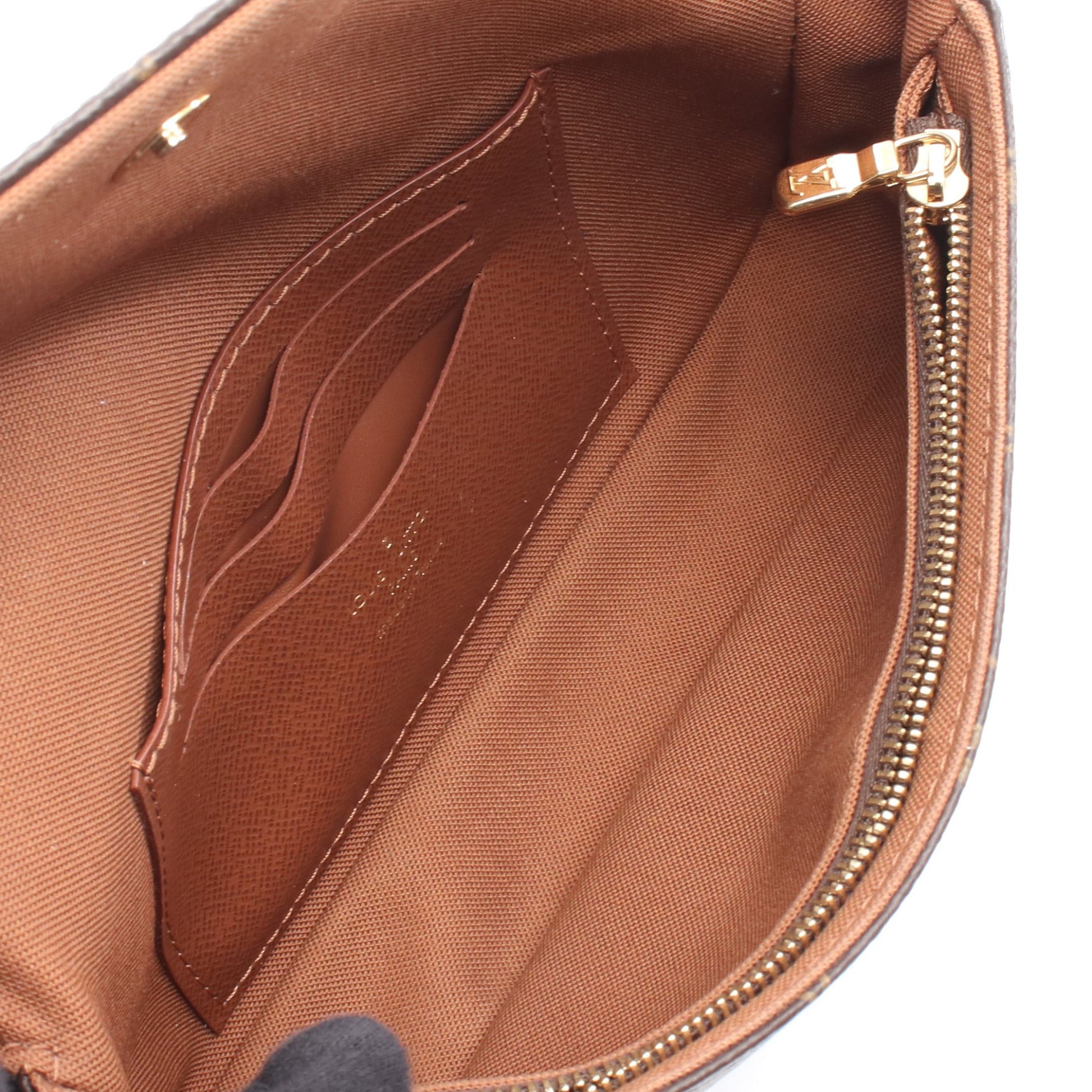 ウォレット オン チェーン アイビー チェーンハンドバッグ PVC ブラウン 2WAY ルイヴィトン バッグ LOUIS VUITTON