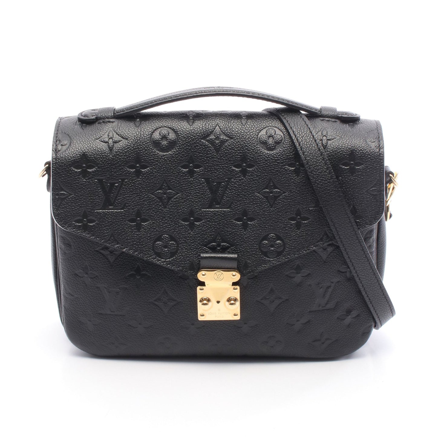 ポシェット メティスMM モノグラムアンプラント ノワール ハンドバッグ レザー ブラック ルイヴィトン バッグ LOUIS VUITTON