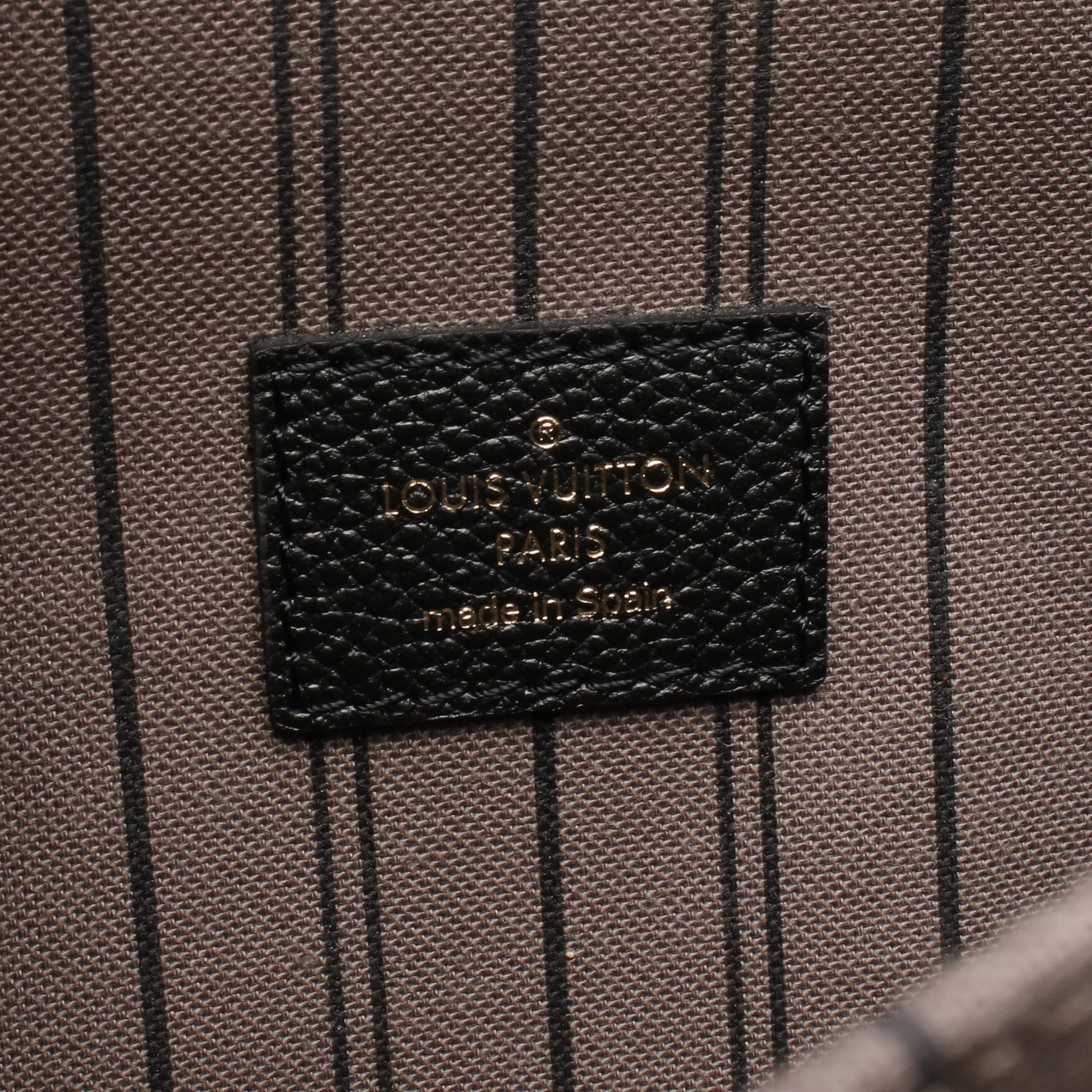ポシェット メティスMM モノグラムアンプラント ノワール ハンドバッグ レザー ブラック ルイヴィトン バッグ LOUIS VUITTON