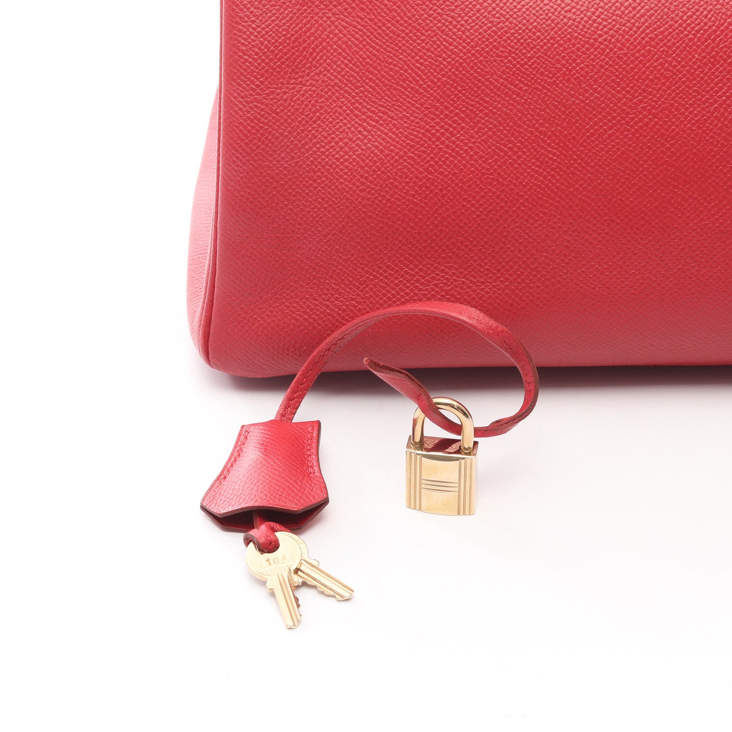 バーキン30 ルージュヴィフ ハンドバッグ ヴォーエプソン レッド ゴールド金具 □D刻印 エルメス バッグ HERMES