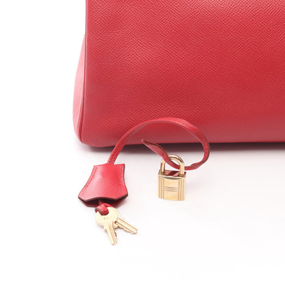 バーキン30 ルージュヴィフ ハンドバッグ ヴォーエプソン レッド ゴールド金具 □D刻印 エルメス バッグ HERMES