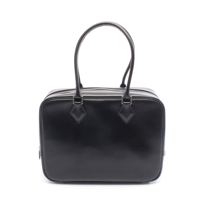 プリュム28 ハンドバッグ ボックスカーフ ブラック シルバー金具 □F刻印 エルメス バッグ HERMES