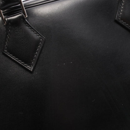 プリュム28 ハンドバッグ ボックスカーフ ブラック シルバー金具 □F刻印 エルメス バッグ HERMES