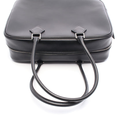 プリュム28 ハンドバッグ ボックスカーフ ブラック シルバー金具 □F刻印 エルメス バッグ HERMES