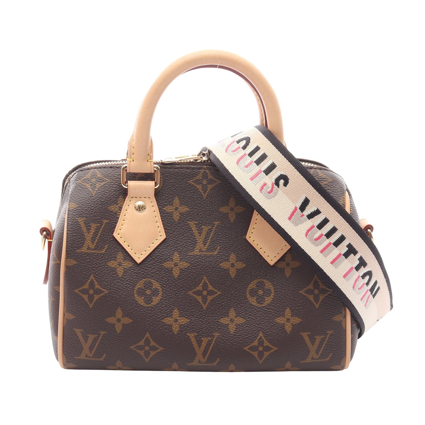 スピーディ バンドリエール20 モノグラム ハンドバッグ PVC レザー ブラウン 2WAY ルイヴィトン バッグ LOUIS VUITTON