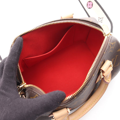スピーディ バンドリエール20 モノグラム ハンドバッグ PVC レザー ブラウン 2WAY ルイヴィトン バッグ LOUIS VUITTON