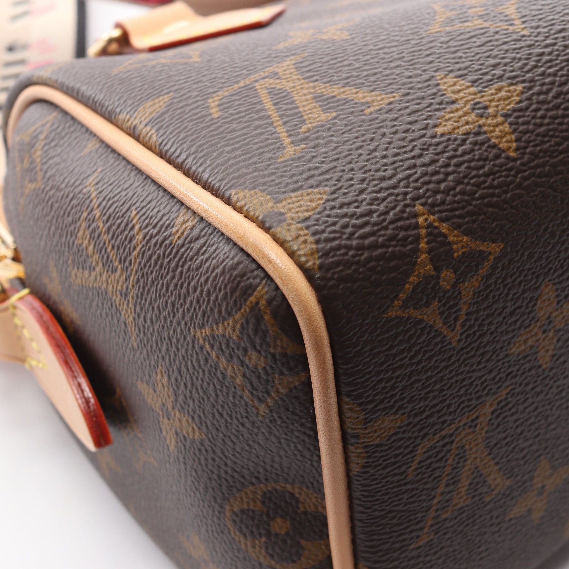 スピーディ バンドリエール20 モノグラム ハンドバッグ PVC レザー ブラウン 2WAY ルイヴィトン バッグ LOUIS VUITTON