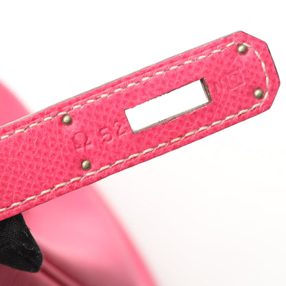 キャンディケリー32 ローズティリアン トスカ ハンドバッグ ヴォーエプソン ピンク シルバー金具 内縫い □O刻印 エルメス