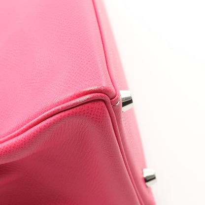 キャンディケリー32 ローズティリアン トスカ ハンドバッグ ヴォーエプソン ピンク シルバー金具 内縫い □O刻印 エルメス