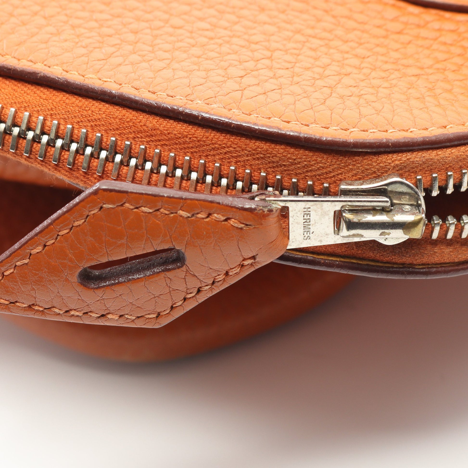 ボリード31 ポティロン ハンドバッグ トリヨンクレマンス オレンジブラウン シルバー金具 2WAY □J刻印 エルメス バッグ HERMES