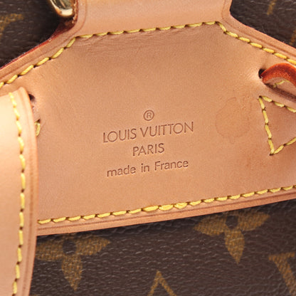 モンスリMM モノグラム バックパック リュックサック PVC レザー ブラウン ルイヴィトン