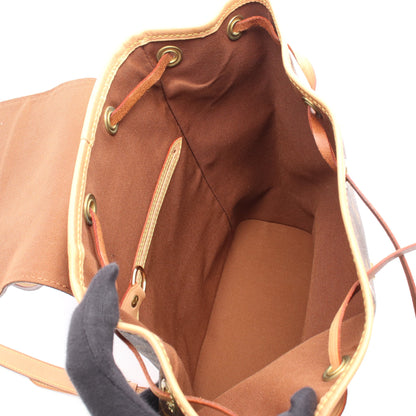 モンスリMM モノグラム バックパック リュックサック PVC レザー ブラウン ルイヴィトン