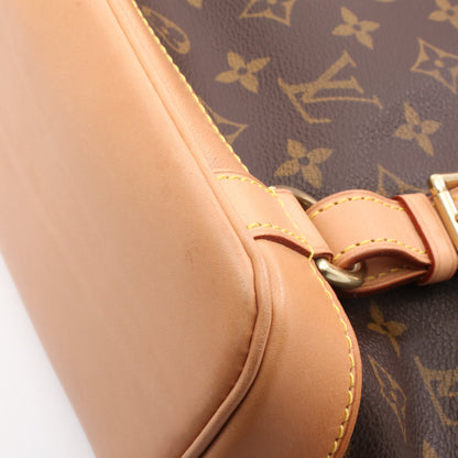 モンスリMM モノグラム バックパック リュックサック PVC レザー ブラウン ルイヴィトン