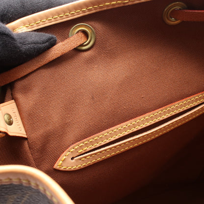 モンスリMM モノグラム バックパック リュックサック PVC レザー ブラウン ルイヴィトン