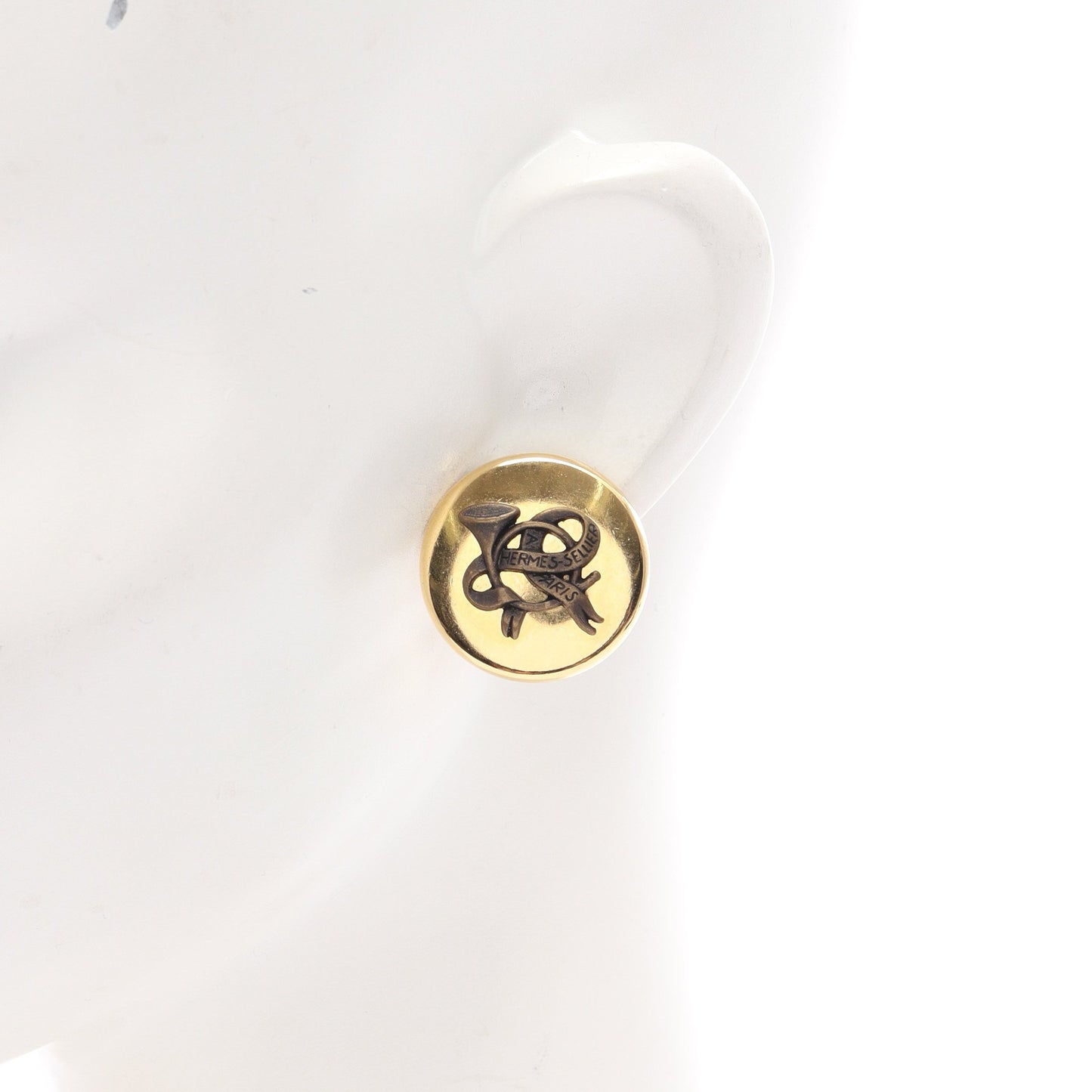 ホルン イヤリング GP ゴールド エルメス アクセサリー HERMES