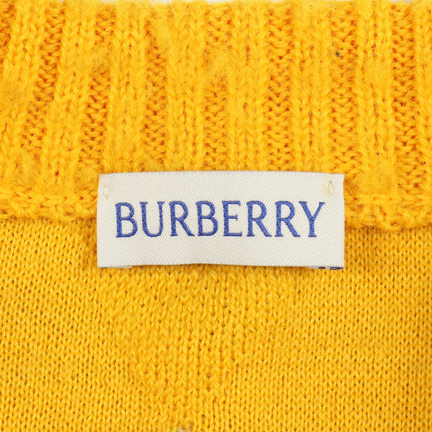 カーディガン アーガイル ウール イエロー グレー バーバリー トップス BURBERRY