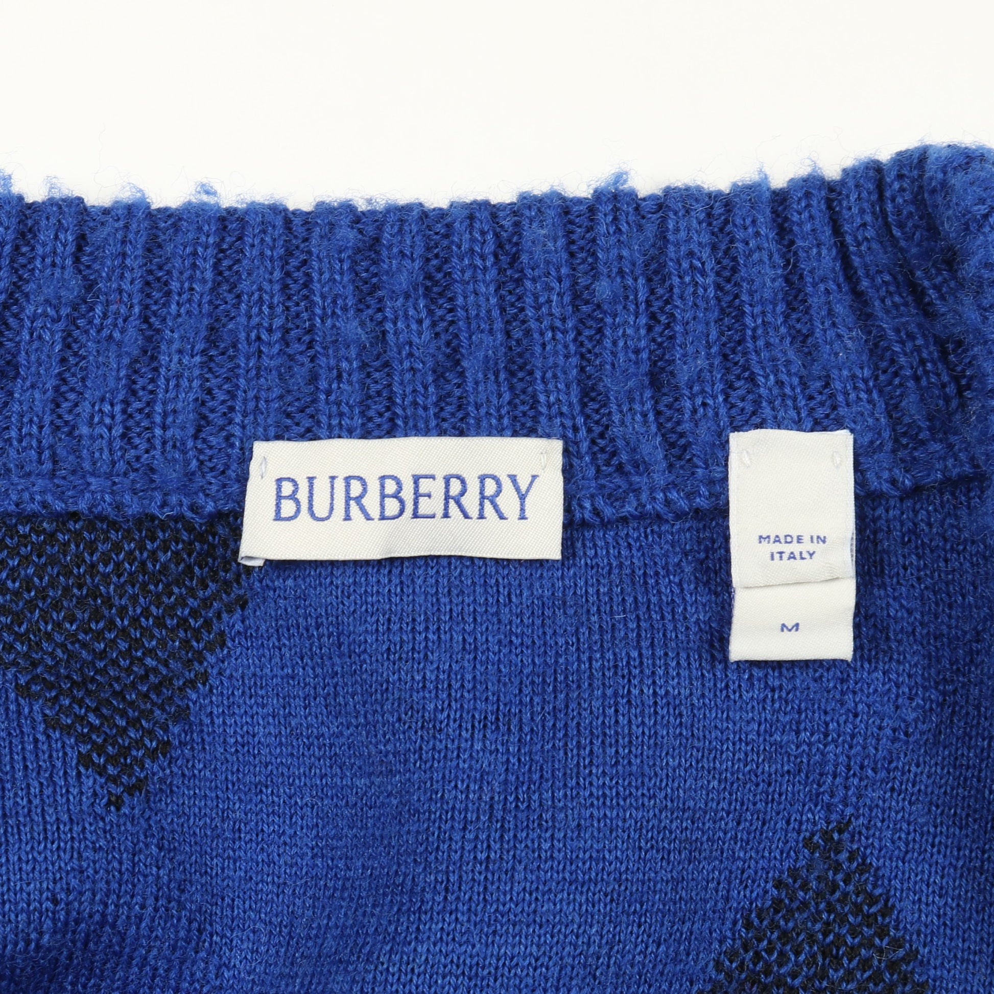 Argyle Check カーディガン ウール ブルー ブラック バーバリー トップス BURBERRY
