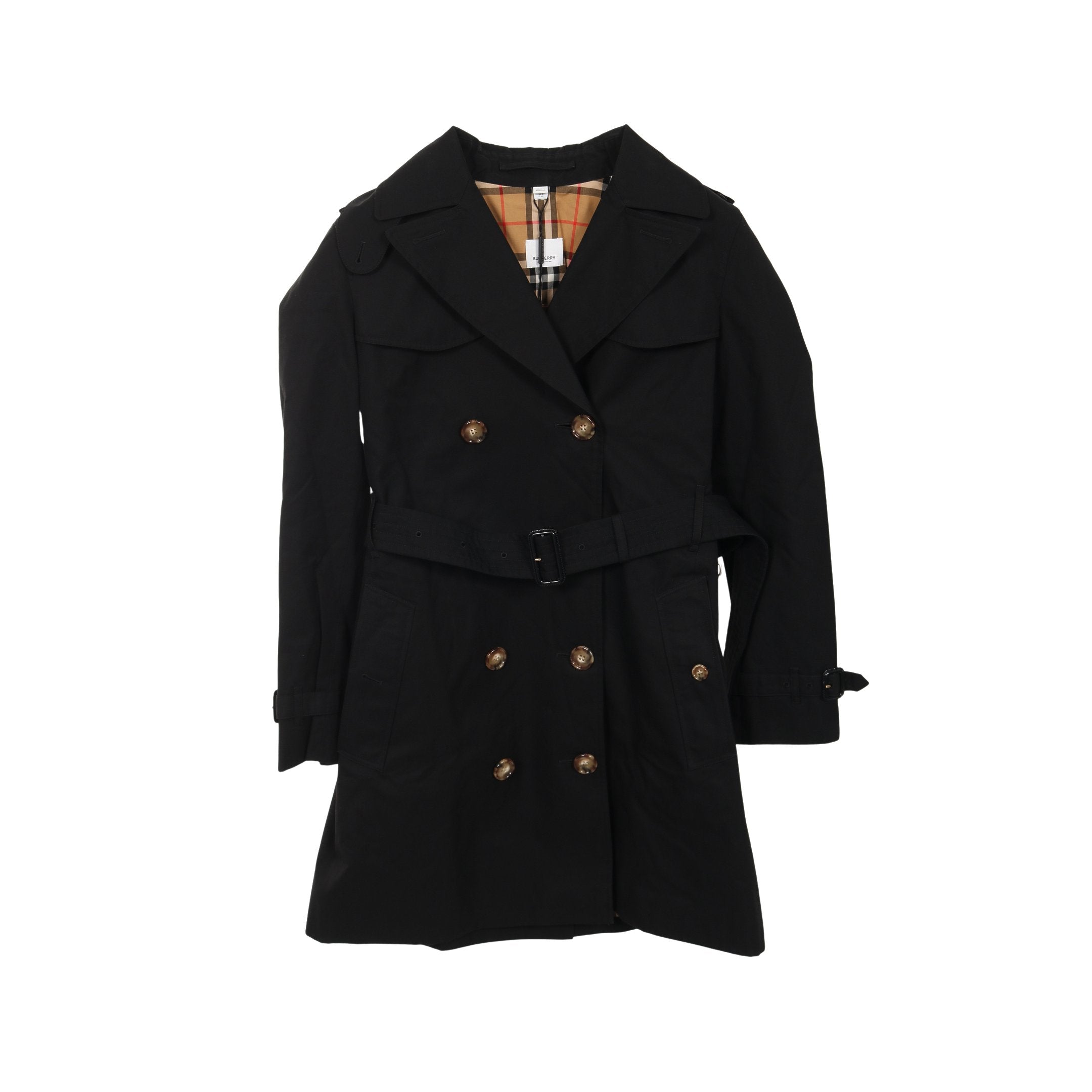 バーバリー BURBERRY トレンチコート ブラック Aライン バーバリー