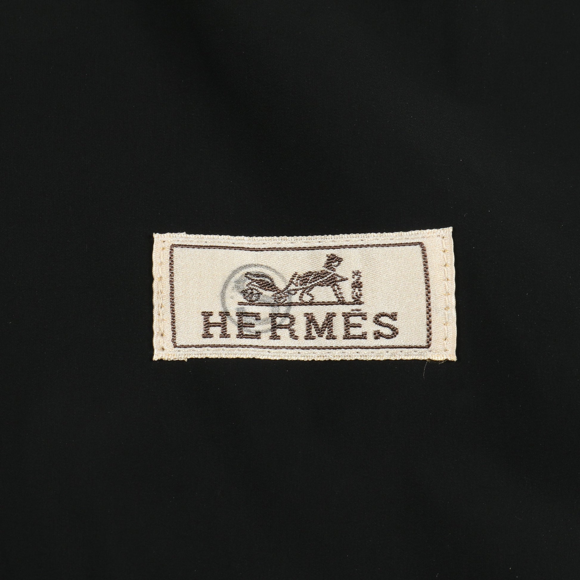 セリエボタン コーティング ジャケット ダークブラウン フード付き 中綿 エルメス アウター HERMES