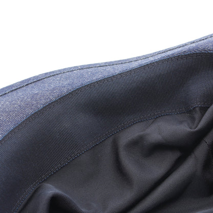 Heloise Silky ハット 帽子 コットン インディゴブルー ブラック エルメス 財布・小物 HERMES