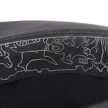 コリエ ハット 帽子 フェルト ブラック エルメス 財布・小物 HERMES