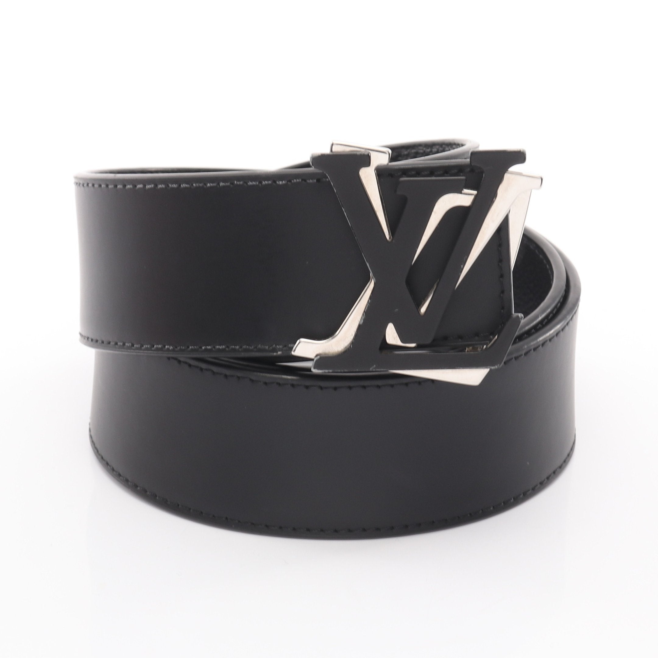 LVシェイク 40MM モノグラムエクリプス ベルト PVC レザー ブラック