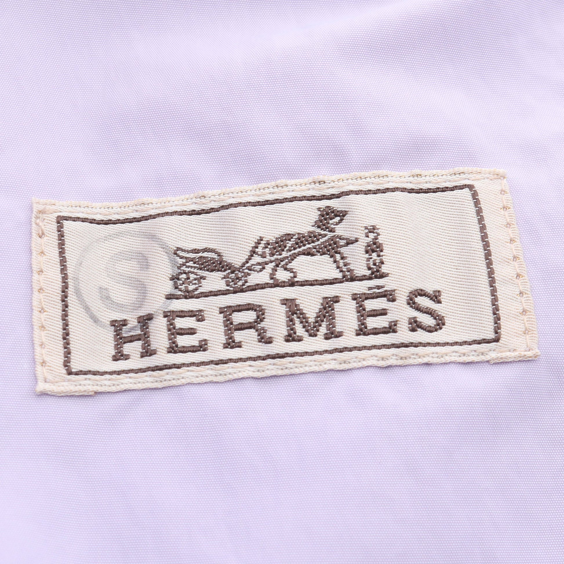 セリエボタン スプリングコート ポリアミド コットン パープル エルメス アウター HERMES