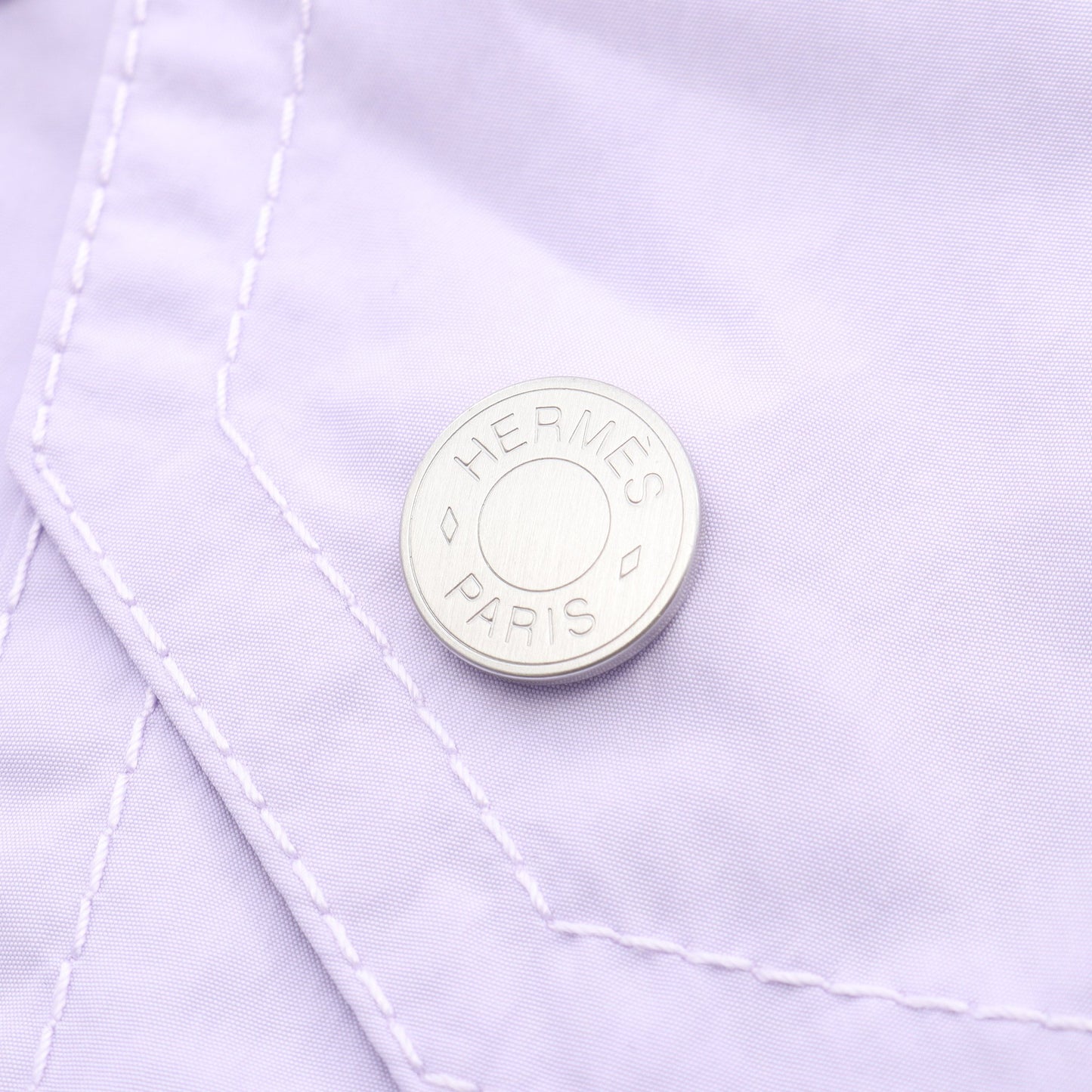 セリエボタン スプリングコート ポリアミド コットン パープル エルメス アウター HERMES