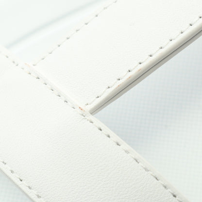 エニド サンダル レザー ホワイト エルメス シューズ HERMES