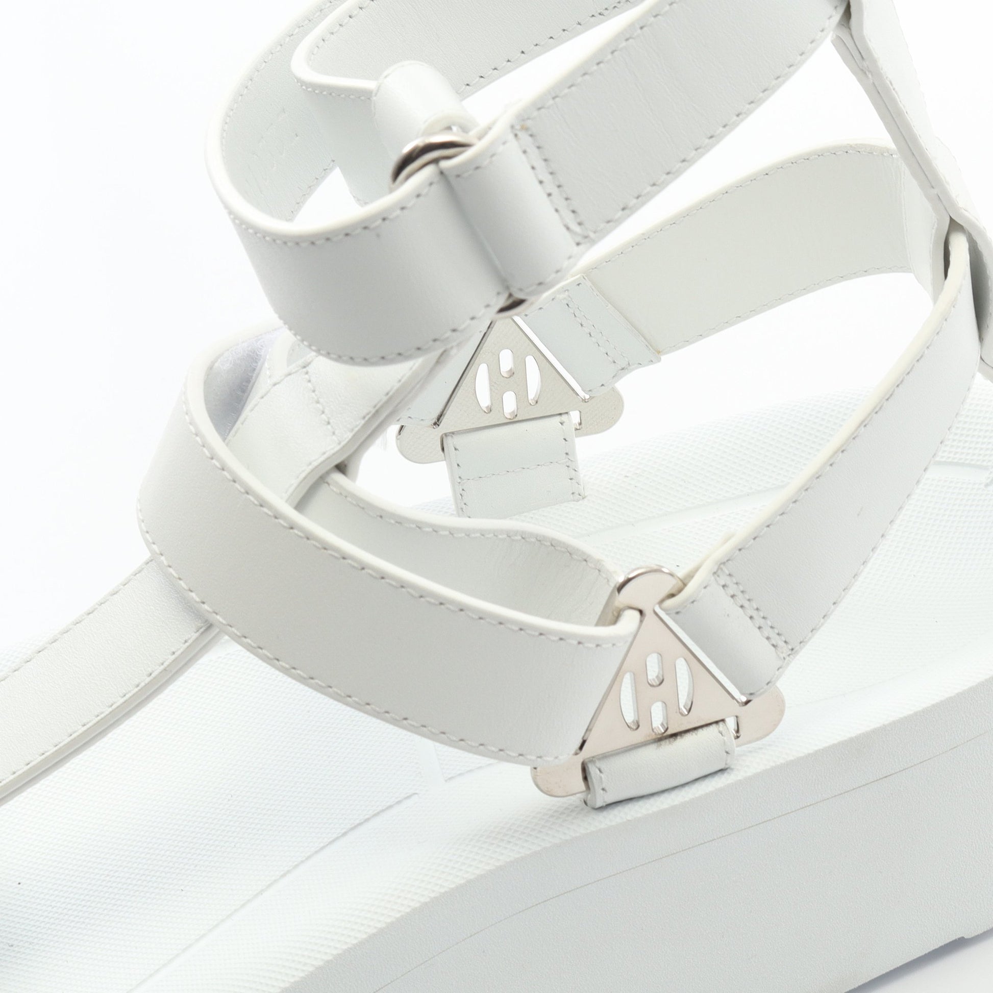 エニド サンダル レザー ホワイト エルメス シューズ HERMES