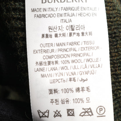 ニットワンピース 花 ウール ダークグリーン バーバリー ワンピース BURBERRY