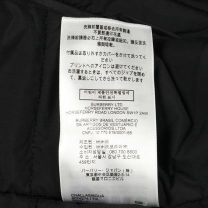 キルティングジャケット ナイロン ブラック フード付き バーバリー アウター BURBERRY