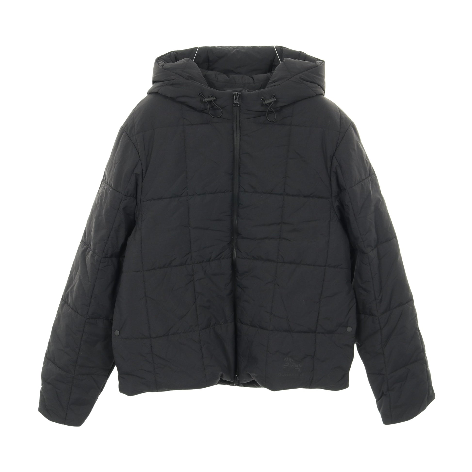 キルティングジャケット ナイロン ブラック フード付き バーバリー アウター BURBERRY