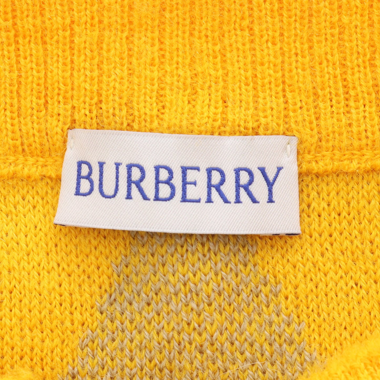 ニット スカート アーガイル ウール イエロー グレー バーバリー ボトムス BURBERRY