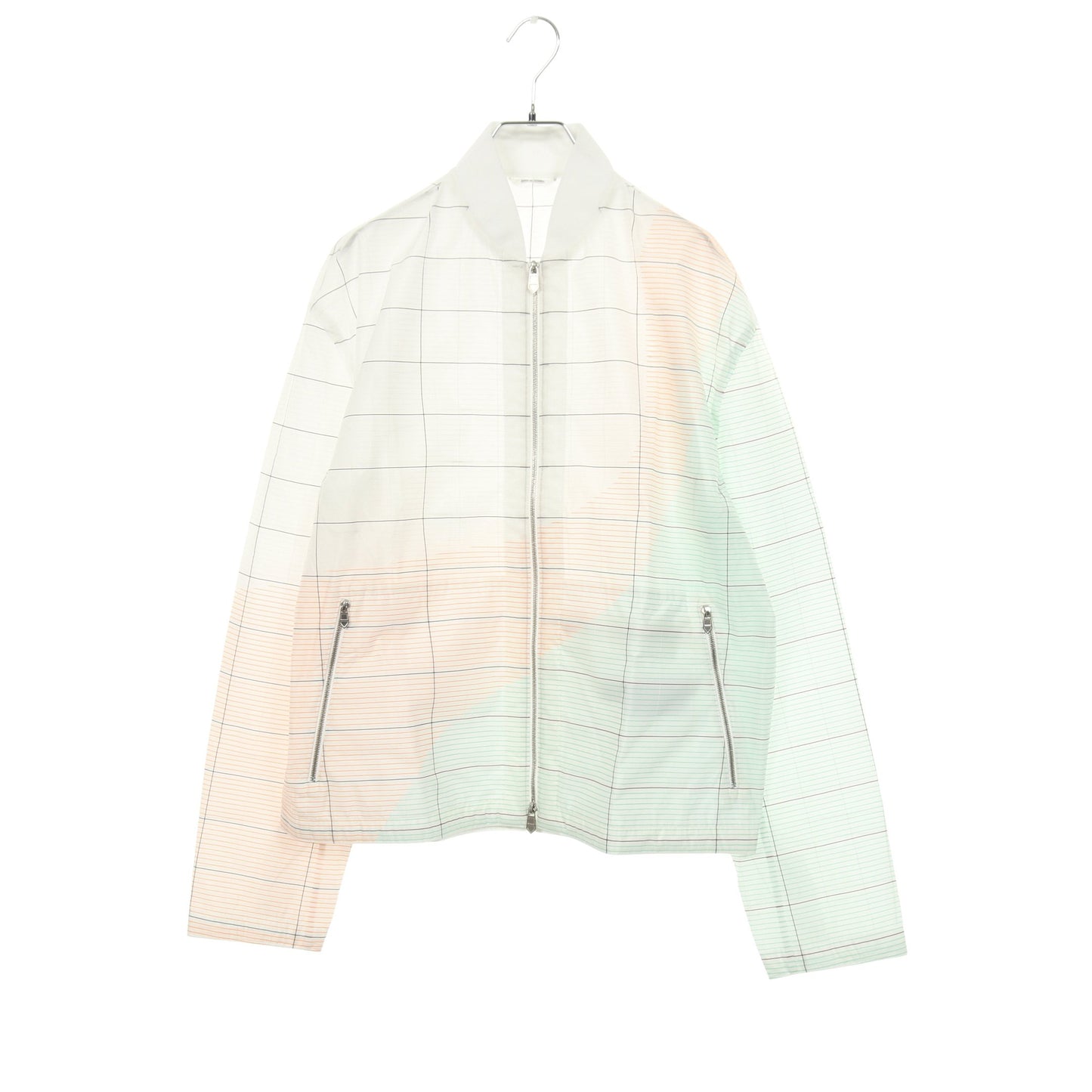 ブルゾン ホワイト マルチカラー エルメス アウター HERMES