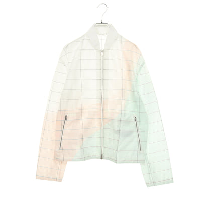 ブルゾン ホワイト マルチカラー エルメス アウター HERMES