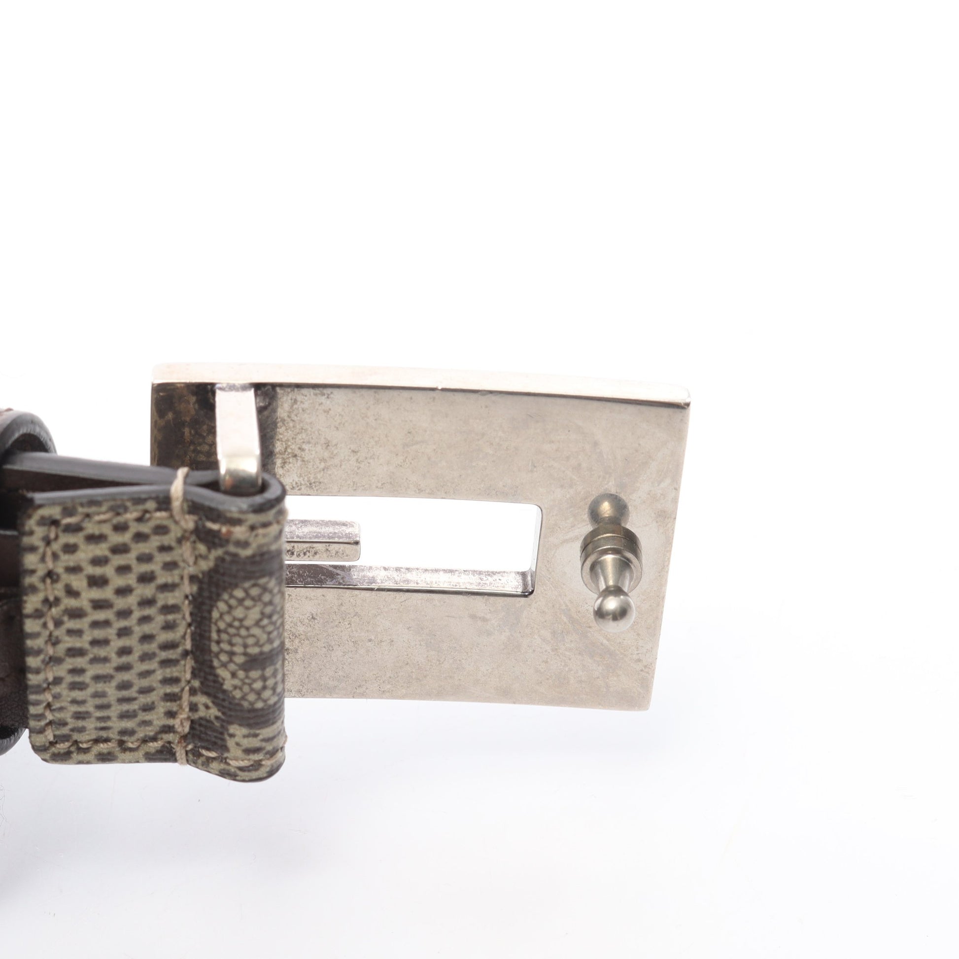 Memorable Buckle GGスプリーム ベルト スター PVC レザー ベージュ ダークブラウン グッチ 財布・小物 GUCCI