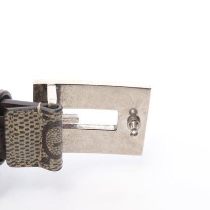 Memorable Buckle GGスプリーム ベルト スター PVC レザー ベージュ ダークブラウン グッチ 財布・小物 GUCCI