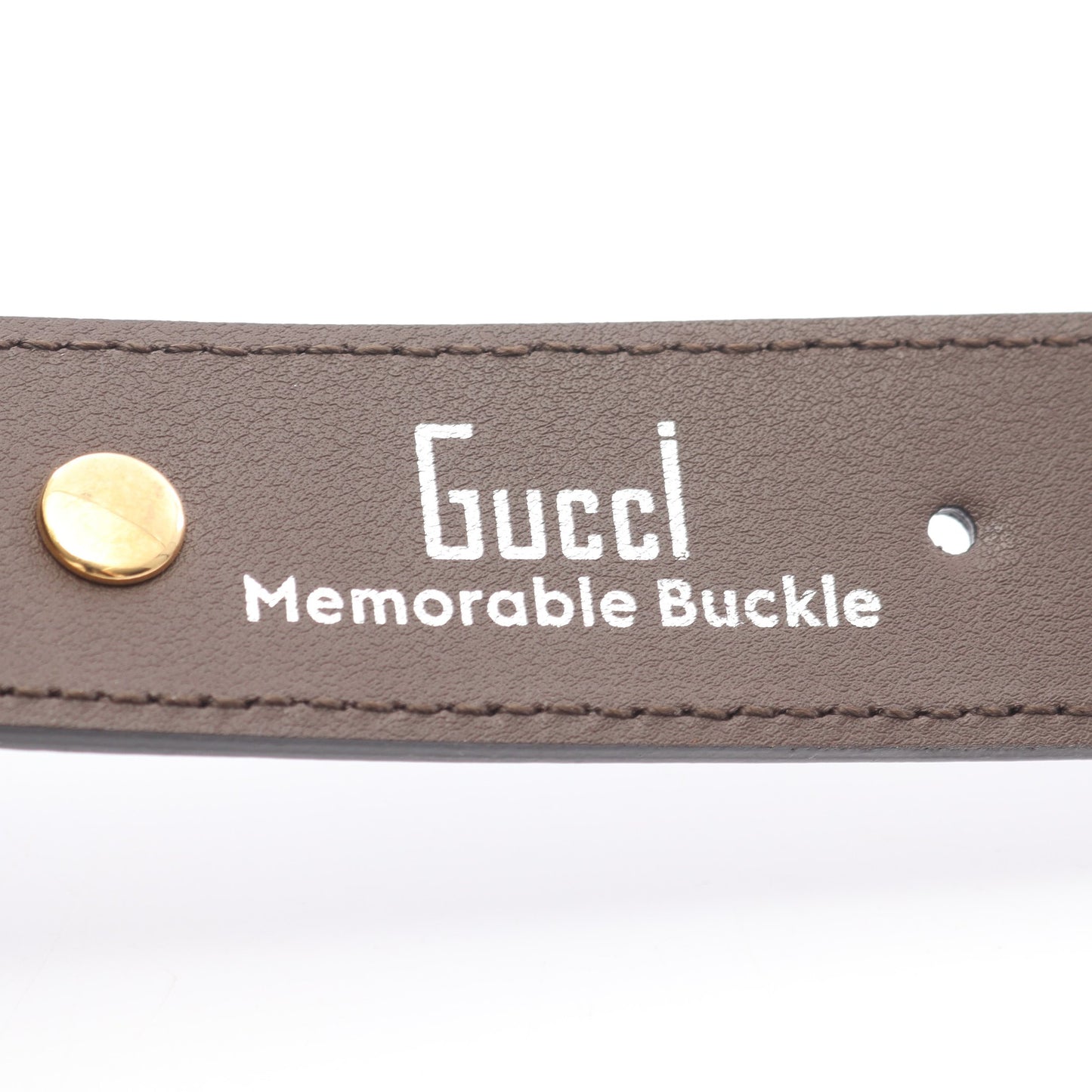 Memorable Buckle GGスプリーム ベルト スター PVC レザー ベージュ ダークブラウン グッチ 財布・小物 GUCCI