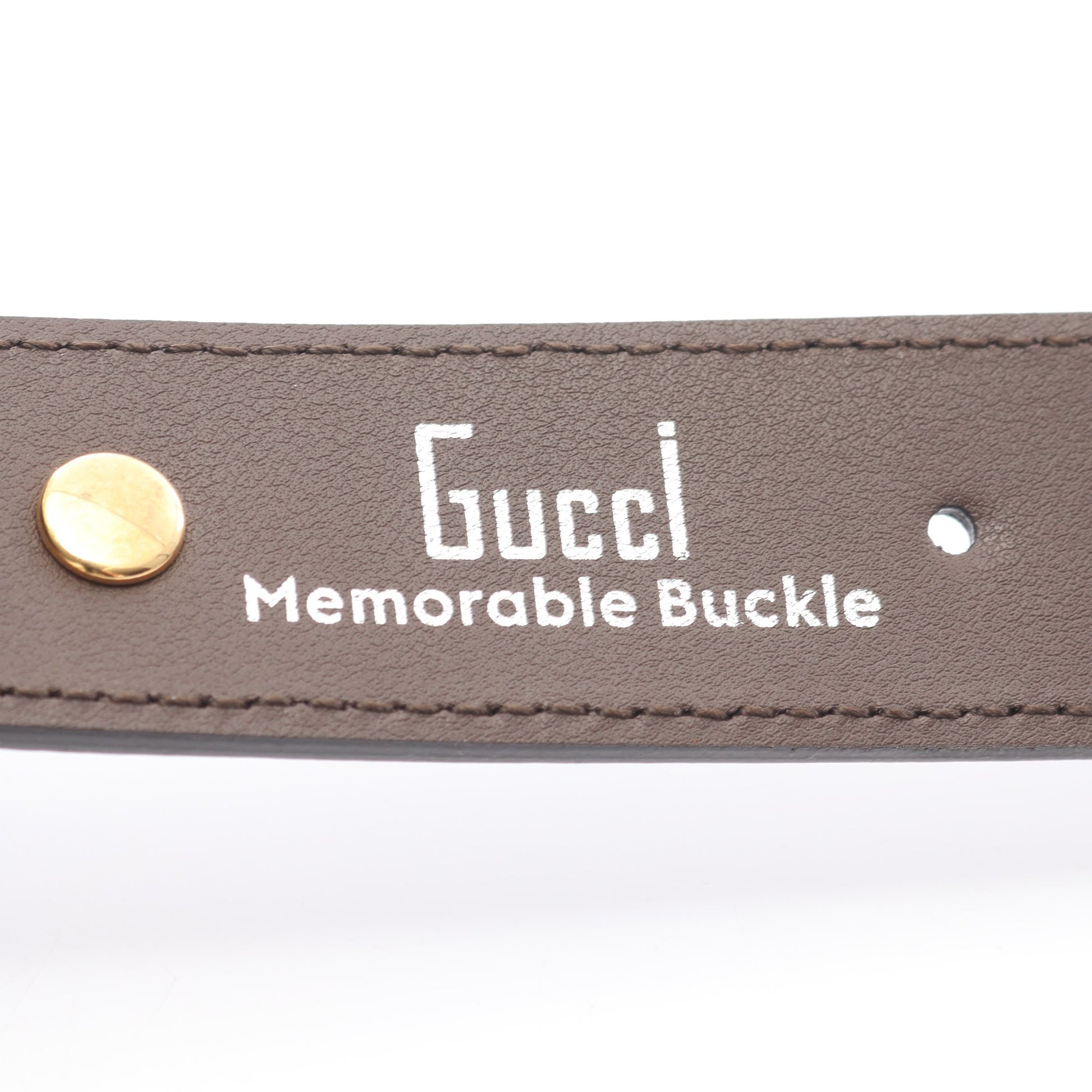 Memorable Buckle GGスプリーム ベルト スター PVC レザー ベージュ ダークブラウン グッチ 財布・小物 GUCCI