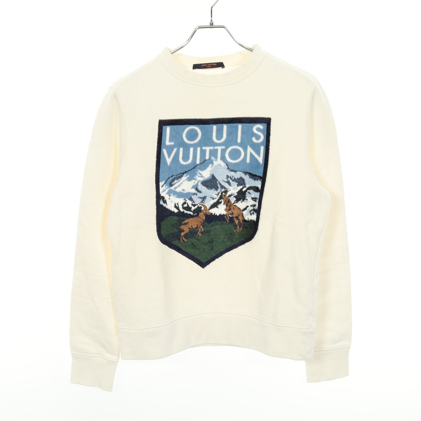 ナショナルパーク スウェットシャツ コットン レーヨン ホワイト マルチカラー 裏起毛 ルイヴィトン トップス LOUIS VUITTON