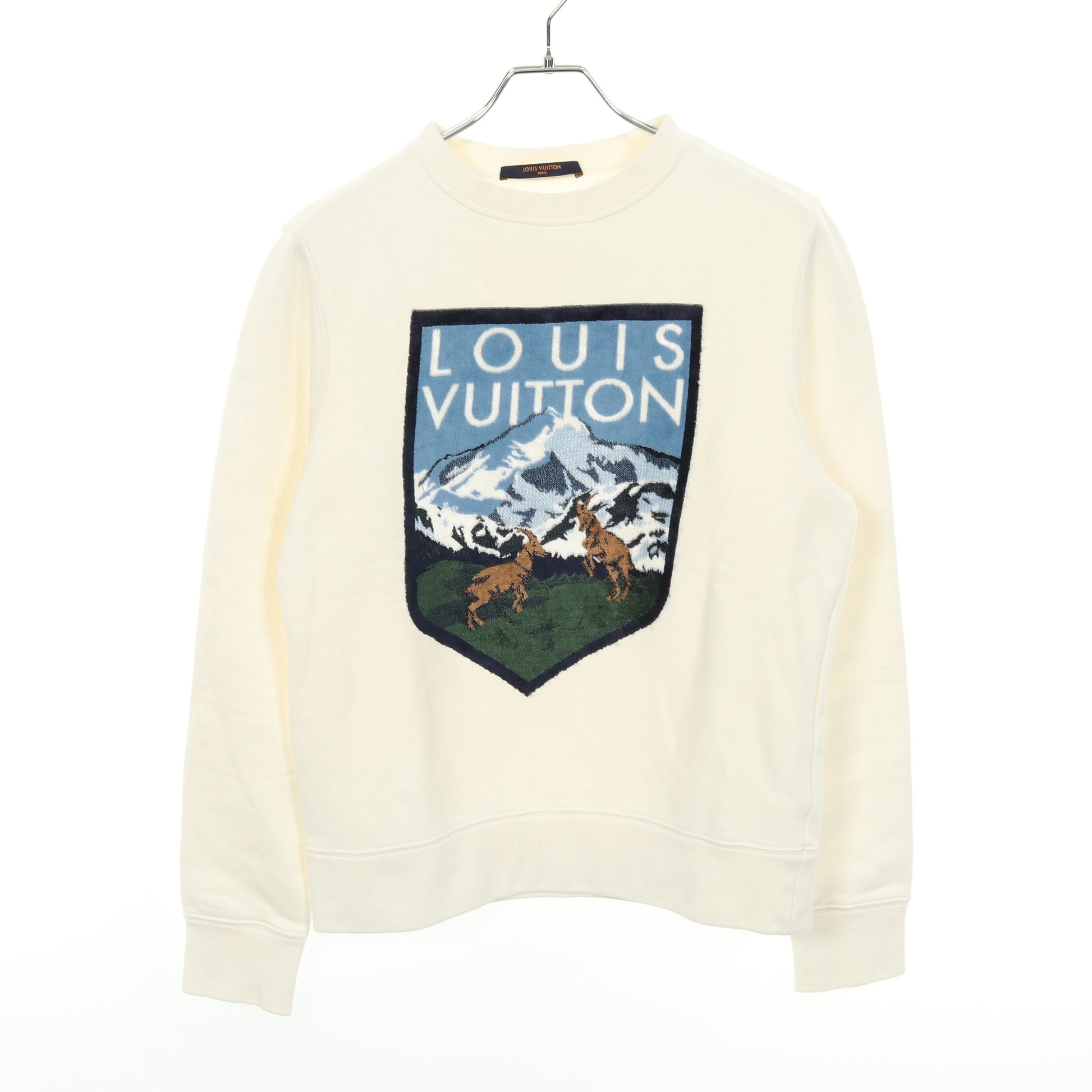 ナショナルパーク スウェットシャツ コットン レーヨン ホワイト マルチカラー 裏起毛 ルイヴィトン トップス LOUIS VUITTON