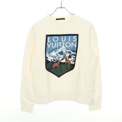 ナショナルパーク スウェットシャツ コットン レーヨン ホワイト マルチカラー 裏起毛 ルイヴィトン トップス LOUIS VUITTON