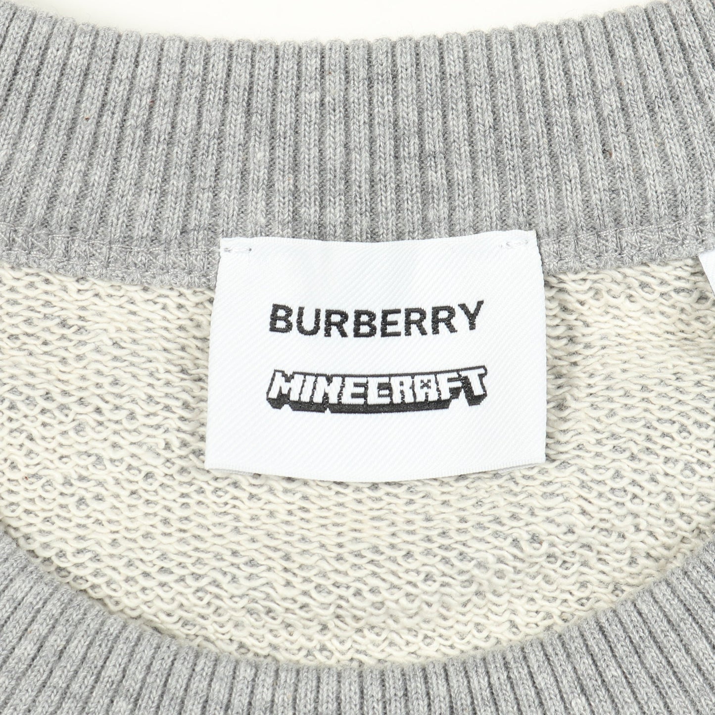 Burberry × Minecraft スウェットシャツ コットン グレー バーバリー トップス BURBERRY