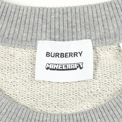 Burberry × Minecraft スウェットシャツ コットン グレー バーバリー トップス BURBERRY