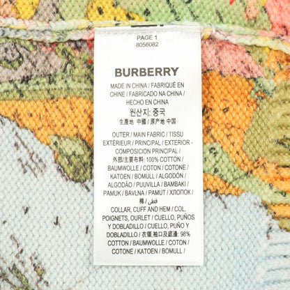GLOBE マッププリント セーター ニット コットン ライトブルー ベージュ マルチカラー バーバリー トップス BURBERRY